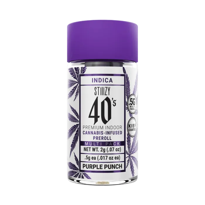 PURPLE PUNCH INFUSED PREROLLS 5 PACK 2.5G