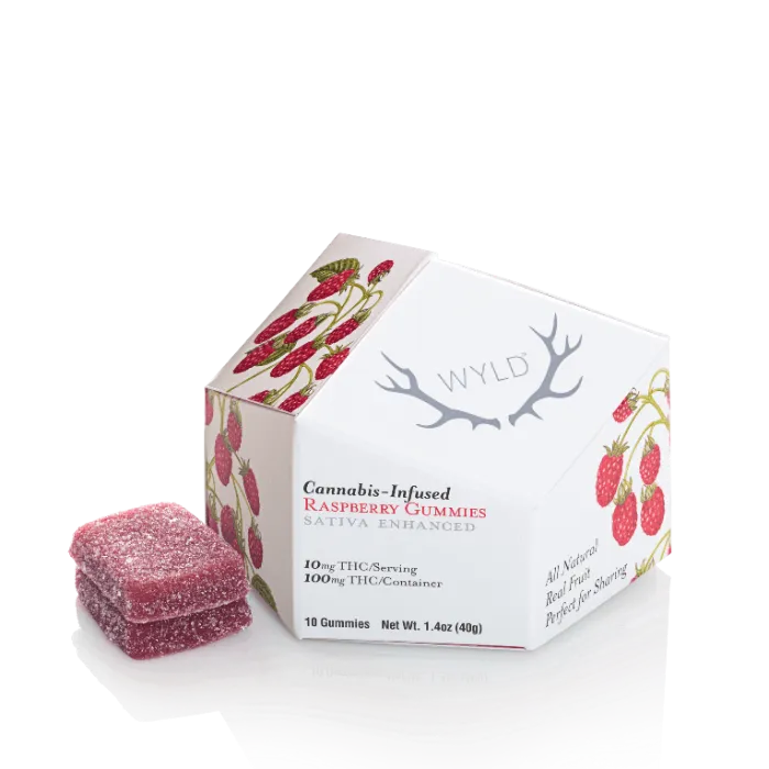 WYLD - RASPBERRY GUMMIES 100MG