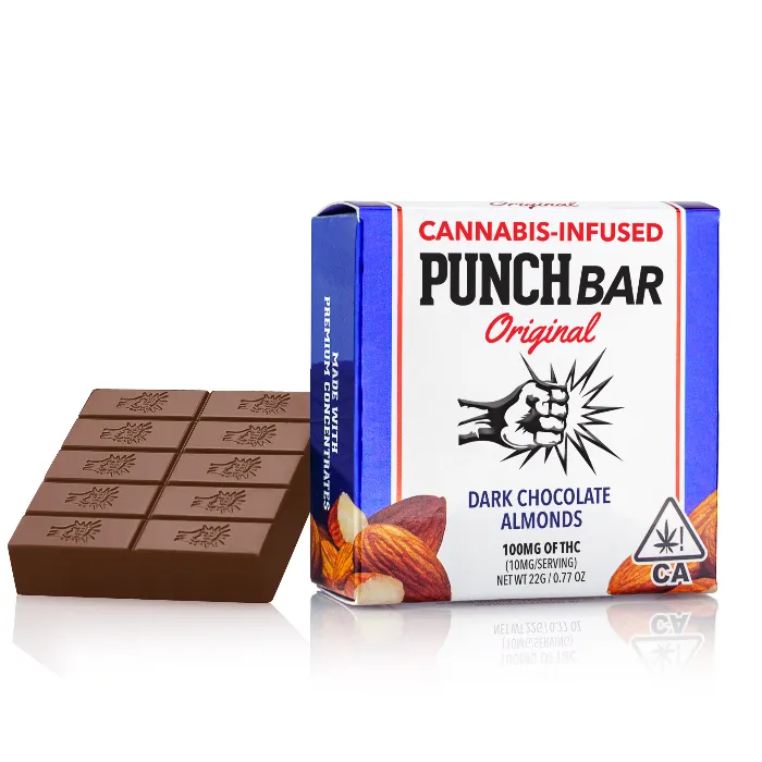 DARK CHOCOLATE ALMOND BAR 100MG - 100 MG